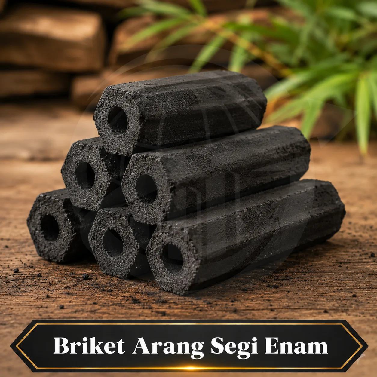 Briket Arang Segi Enam